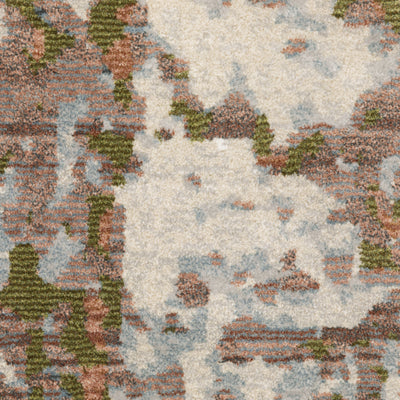 Oriental Weavers Caravan 4150Z soft modern rug featuring textured design in grey/ pink tones