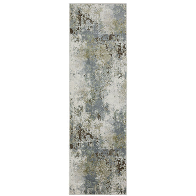 Oriental Weavers Caravan 5090E soft area rug featuring textured design in blue/ green tones