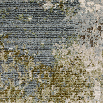 Oriental Weavers Caravan 5090E soft area rug featuring textured design in blue/ green tones
