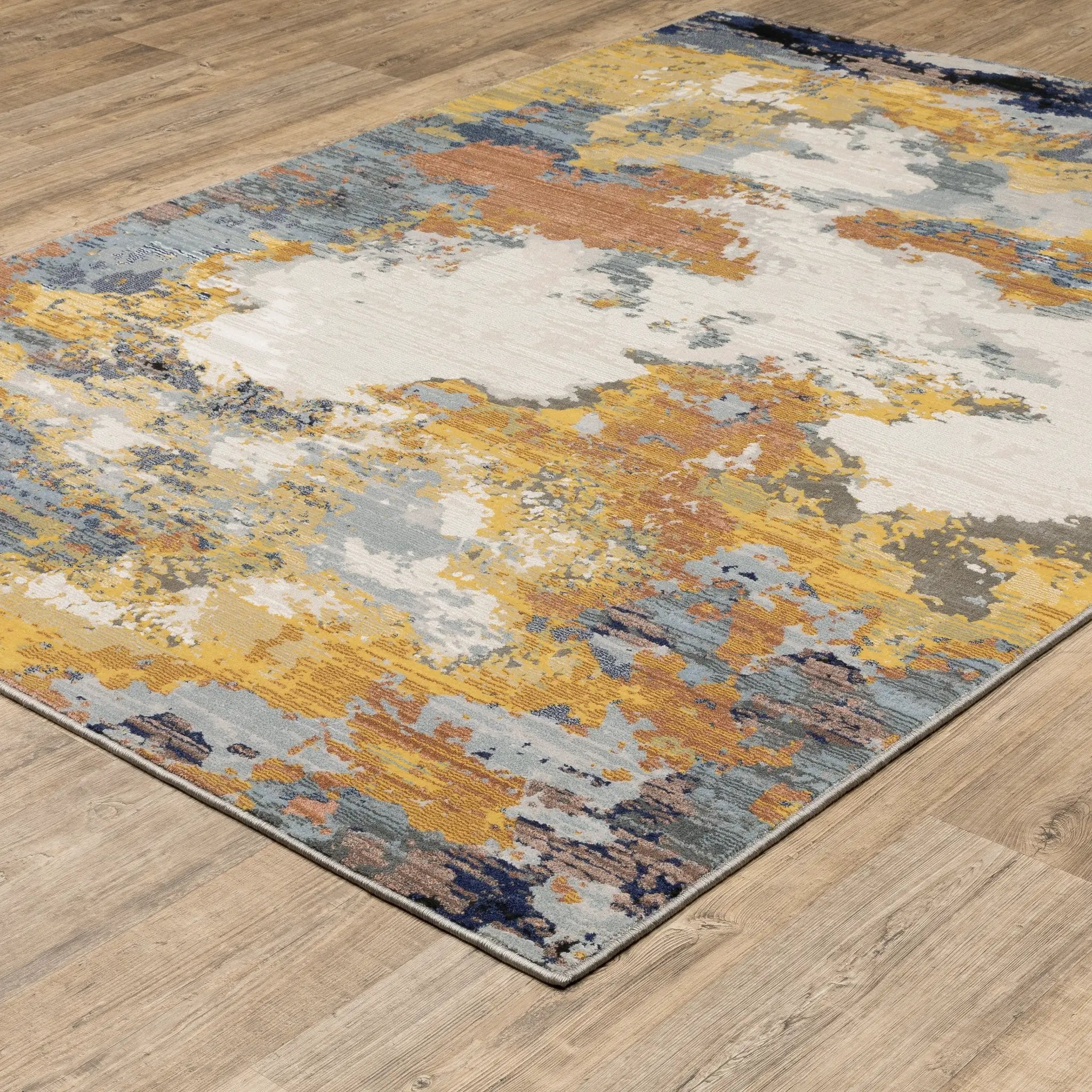 Caravan 530V8 Yellow/ Blue Area Rug by Oriental Weavers