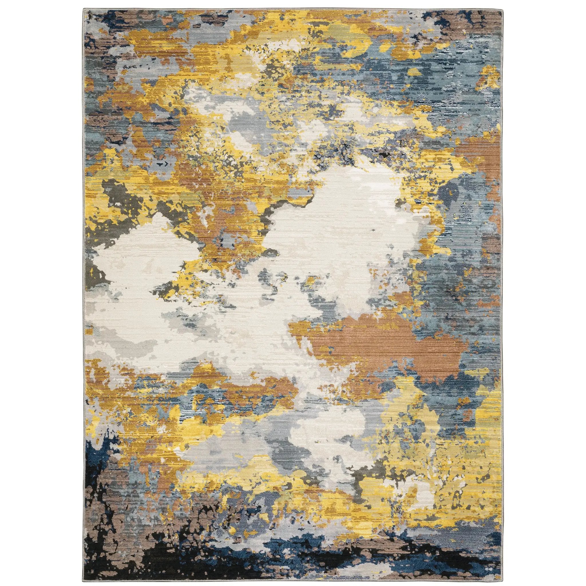 Caravan 530V8 Yellow/ Blue Area Rug by Oriental Weavers