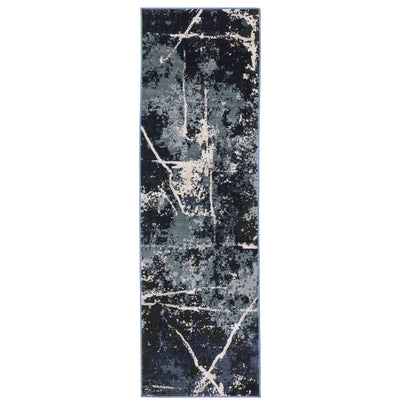 Oriental Weavers Caravan 7150B soft area rug featuring textured design in blue/ grey tones