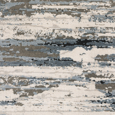Oriental Weavers Caravan 750W8 soft area rug featuring textured design in blue/ grey tones