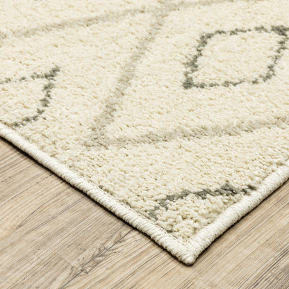 Oriental Weavers Carson 3943G plush traditional rug featuring abstract pattern in ivory/ sand tones