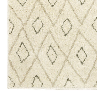 Oriental Weavers Carson 3943G plush traditional rug featuring abstract pattern in ivory/ sand tones