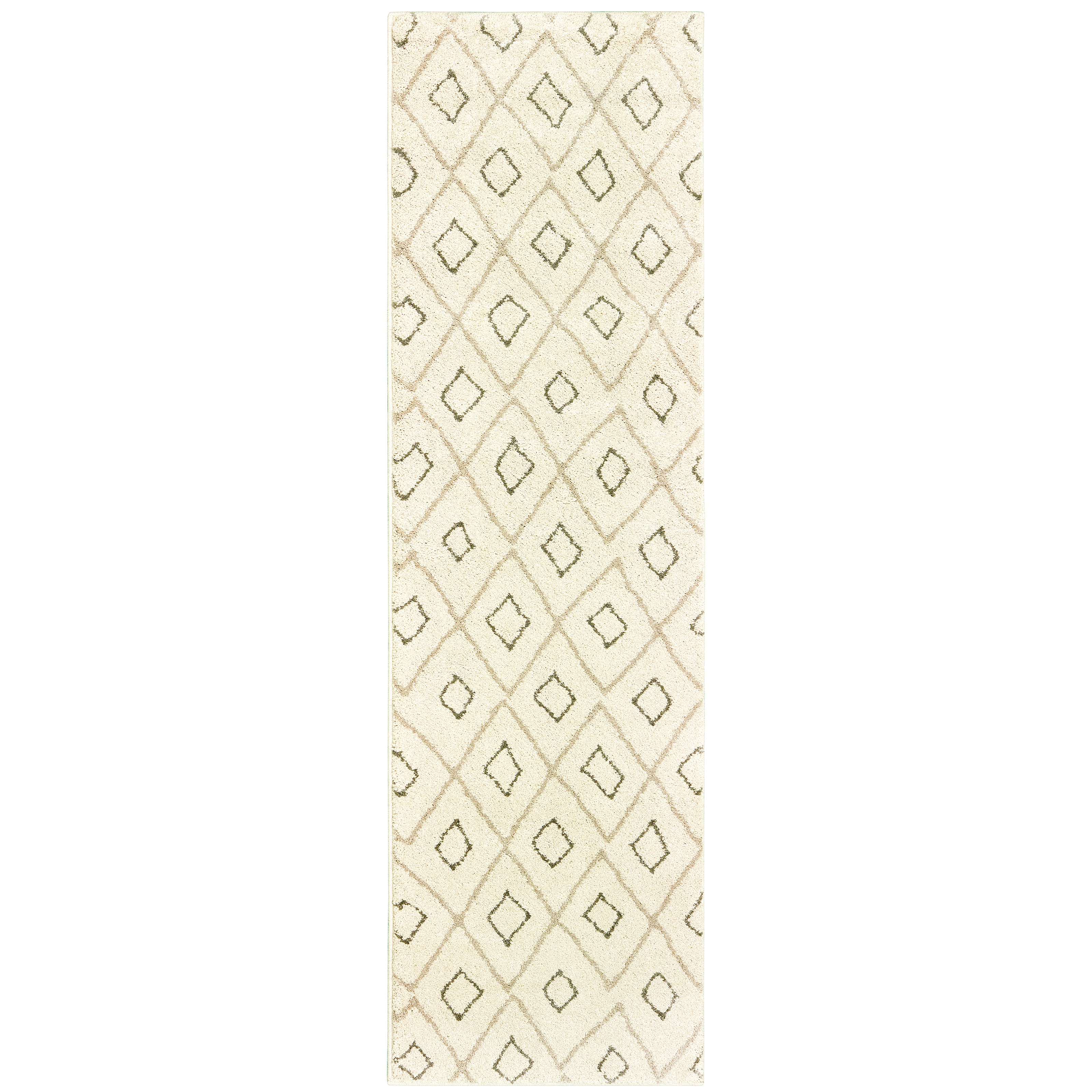 Oriental Weavers Carson 3943G plush traditional rug featuring abstract pattern in ivory/ sand tones