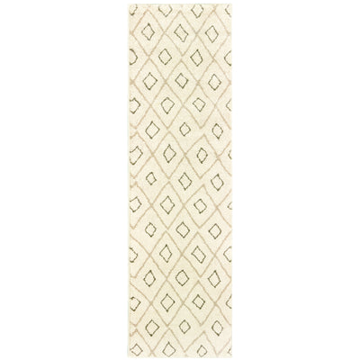 Oriental Weavers Carson 3943G plush traditional rug featuring abstract pattern in ivory/ sand tones