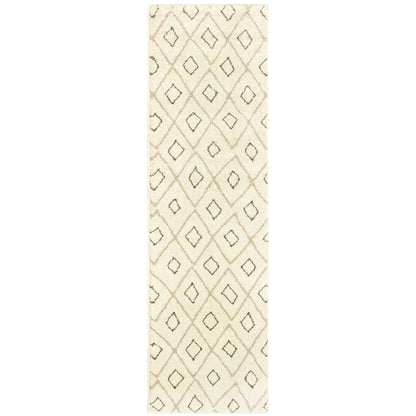 Oriental Weavers Carson 3943G plush traditional rug featuring abstract pattern in ivory/ sand tones