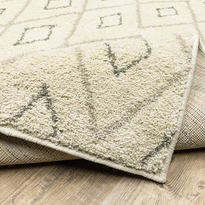 Oriental Weavers Carson 3943G plush traditional rug featuring abstract pattern in ivory/ sand tones