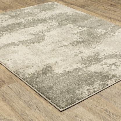 Oriental Weavers Carson 0734D plush modern rug featuring abstract pattern in beige/ grey tones