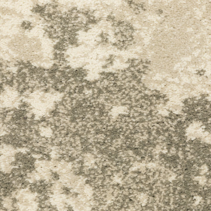 Oriental Weavers Carson 0734D plush modern rug featuring abstract pattern in beige/ grey tones