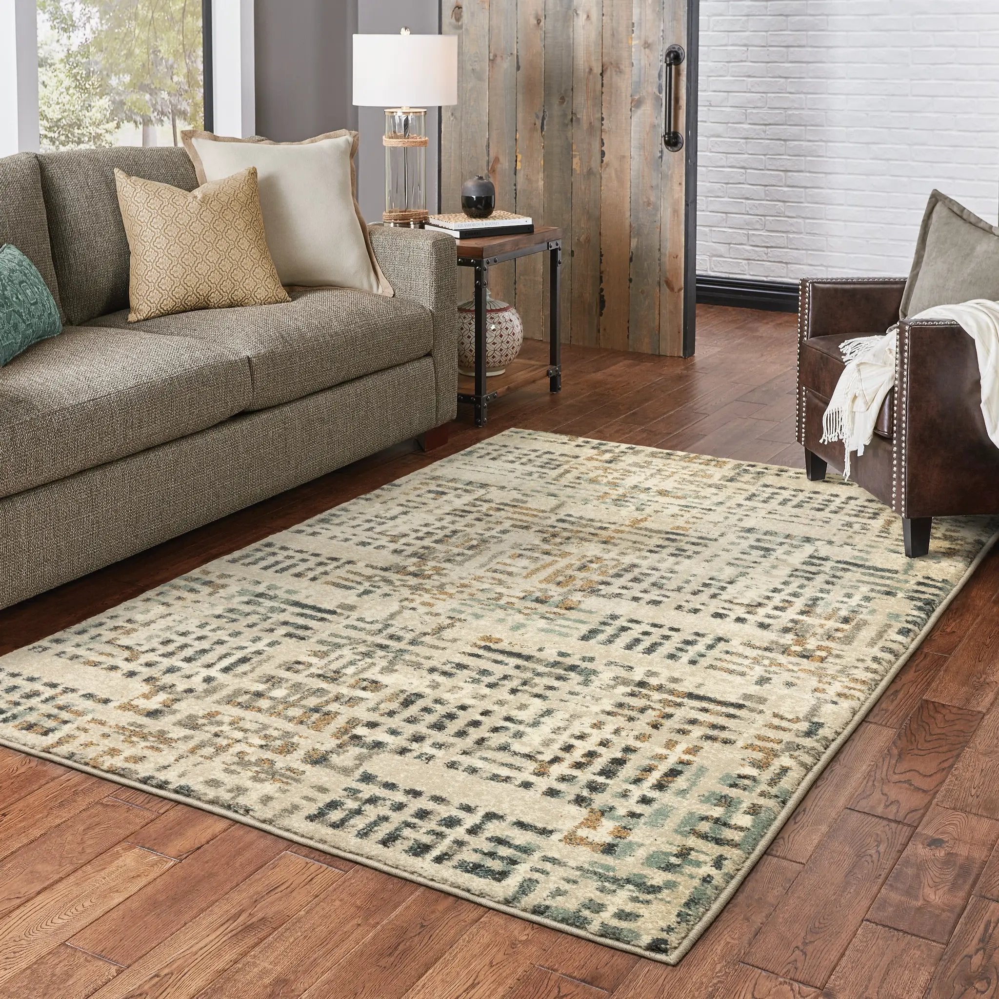 Carson 0748F Beige/ Grey Area Rug by Oriental Weavers