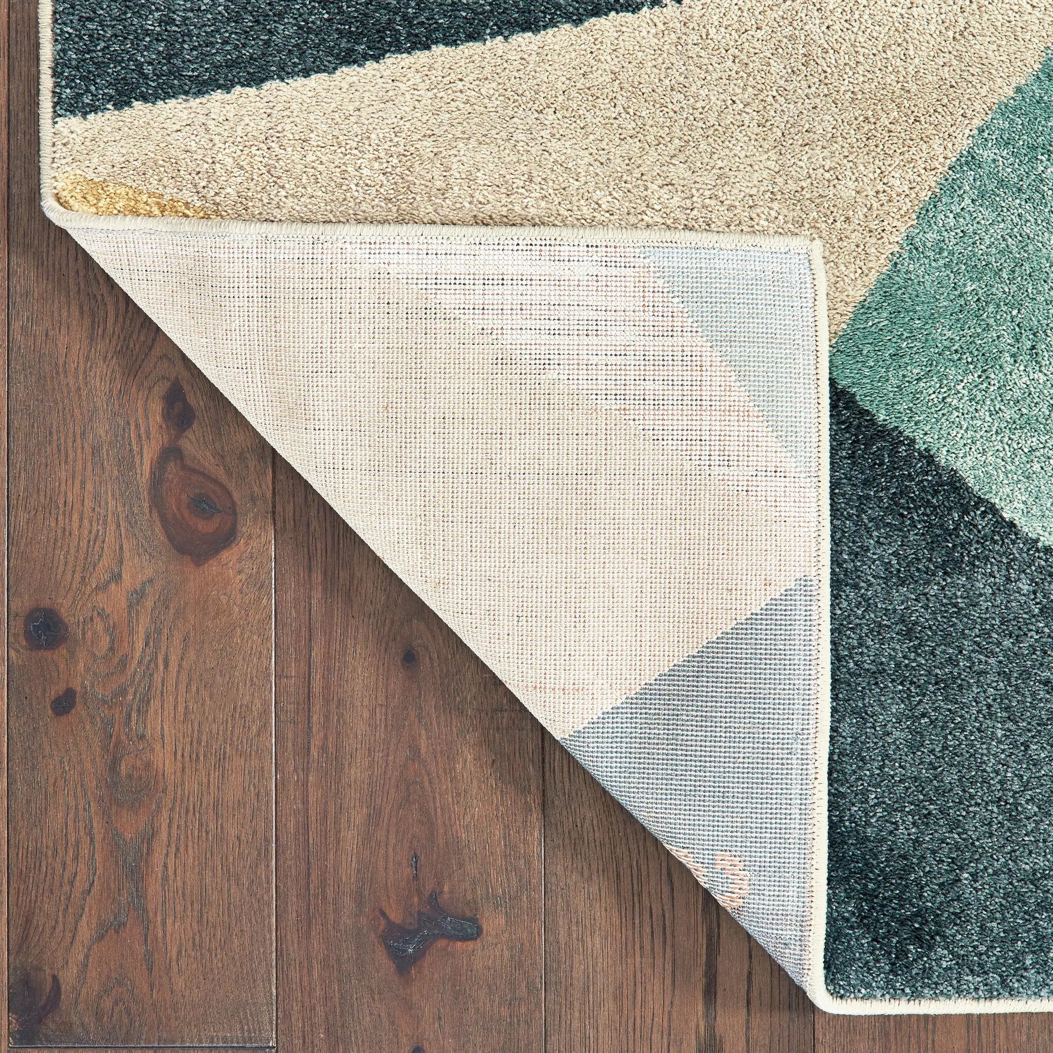 Carson 9659B Blue/ Orange Area Rug by Oriental Weavers