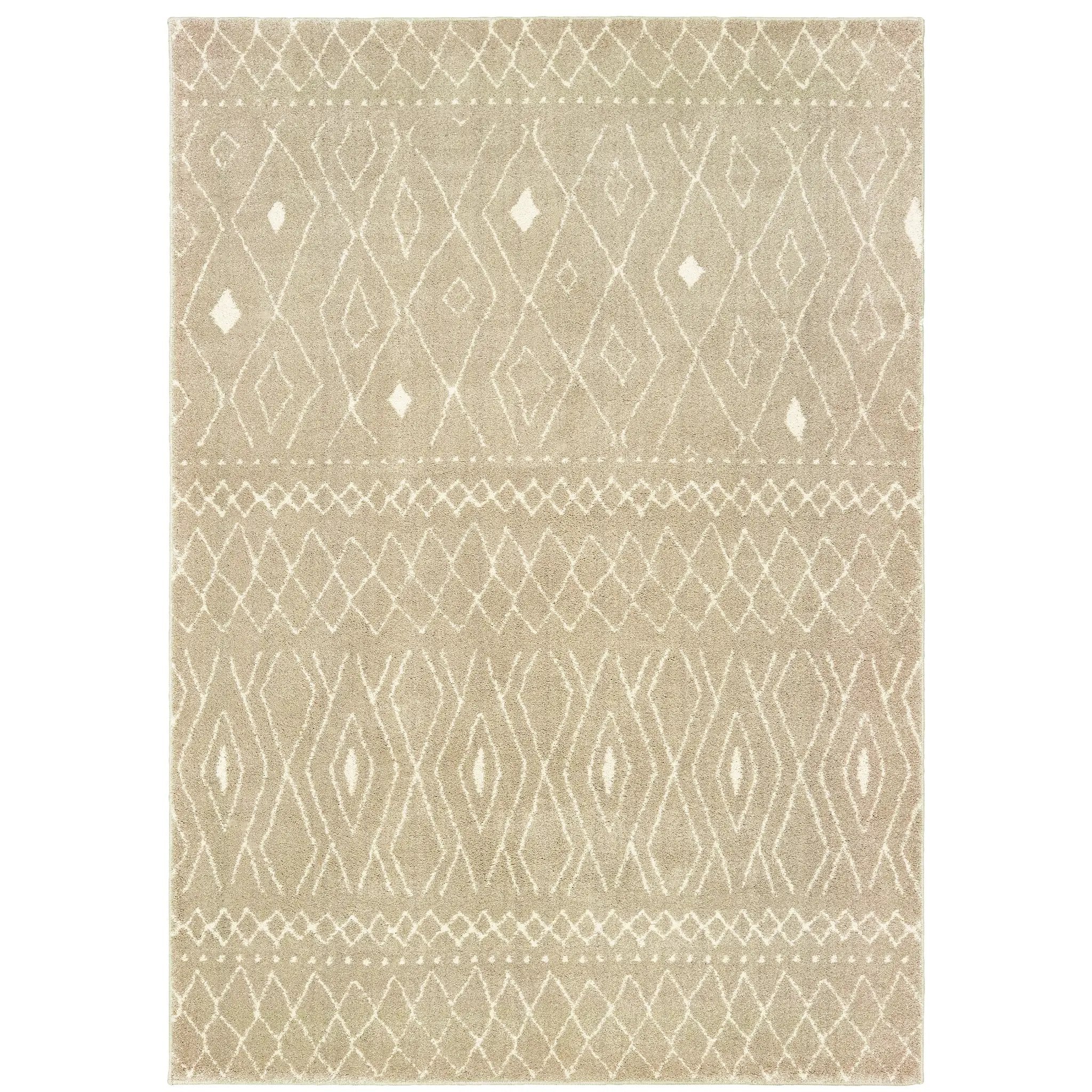 Carson 9665B Sand/ Ivory Area Rug by Oriental Weavers