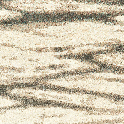 Oriental Weavers Carson 9671C plush modern rug featuring abstract pattern in ivory/ sand tones
