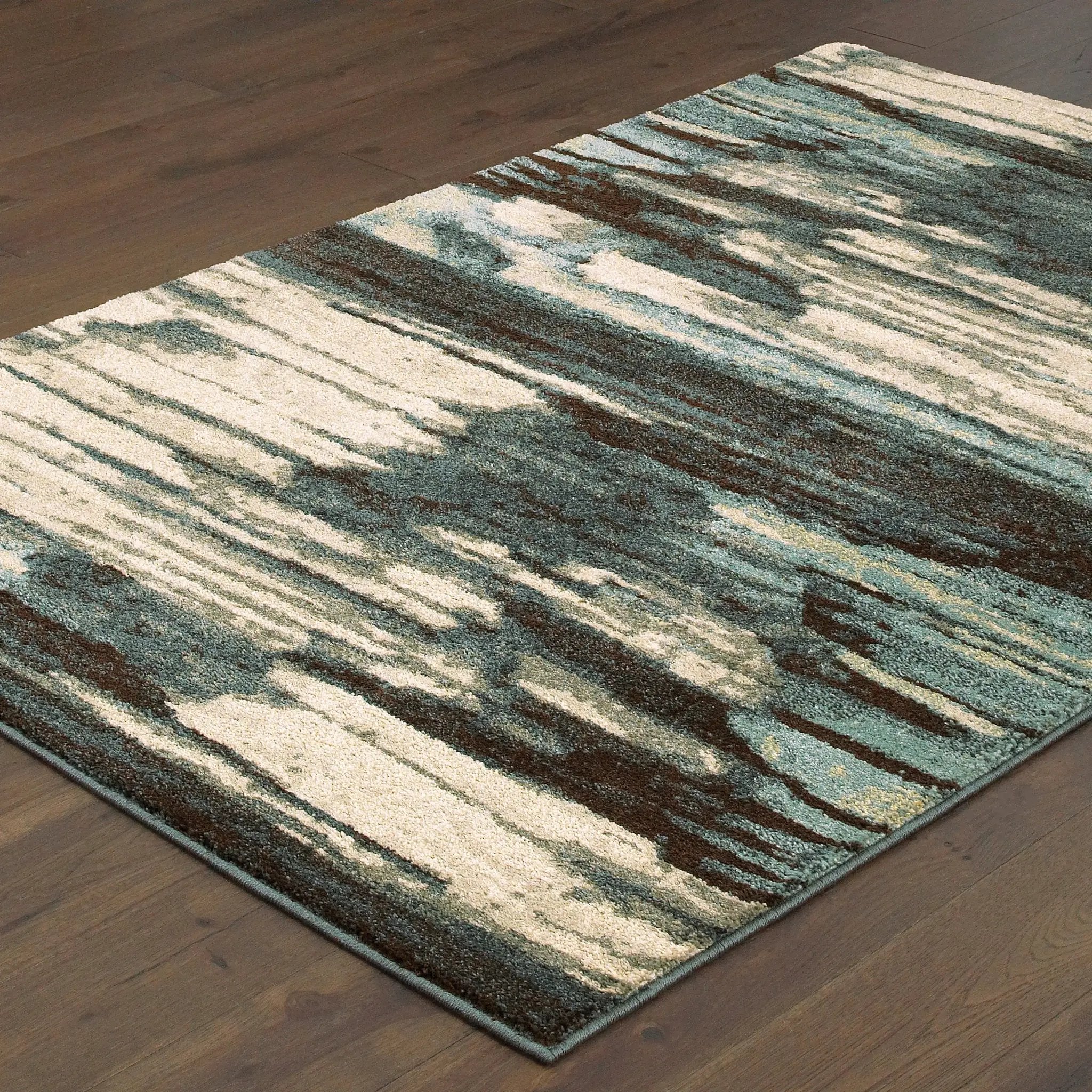 Carson 9675A Blue/ Brown Area Rug by Oriental Weavers