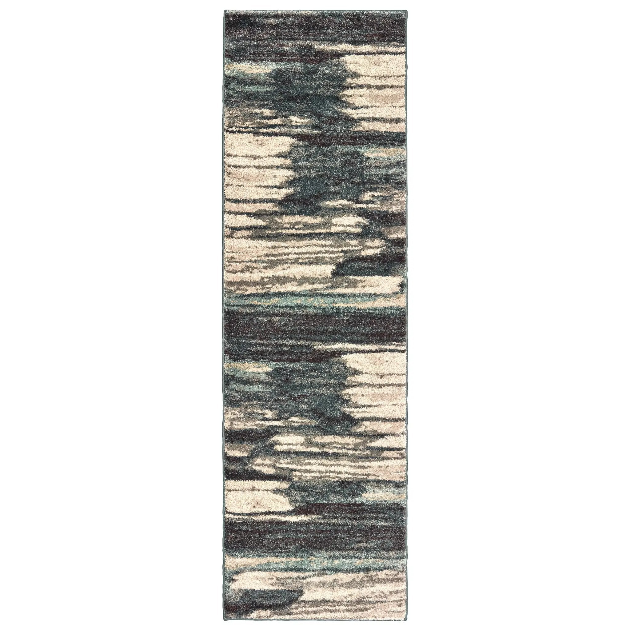 Carson 9675A Blue/ Brown Area Rug by Oriental Weavers