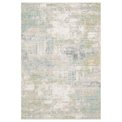 Oriental Weavers Cavett CAV01 soft transitional rug featuring decorative pattern in ivory/ teal tones