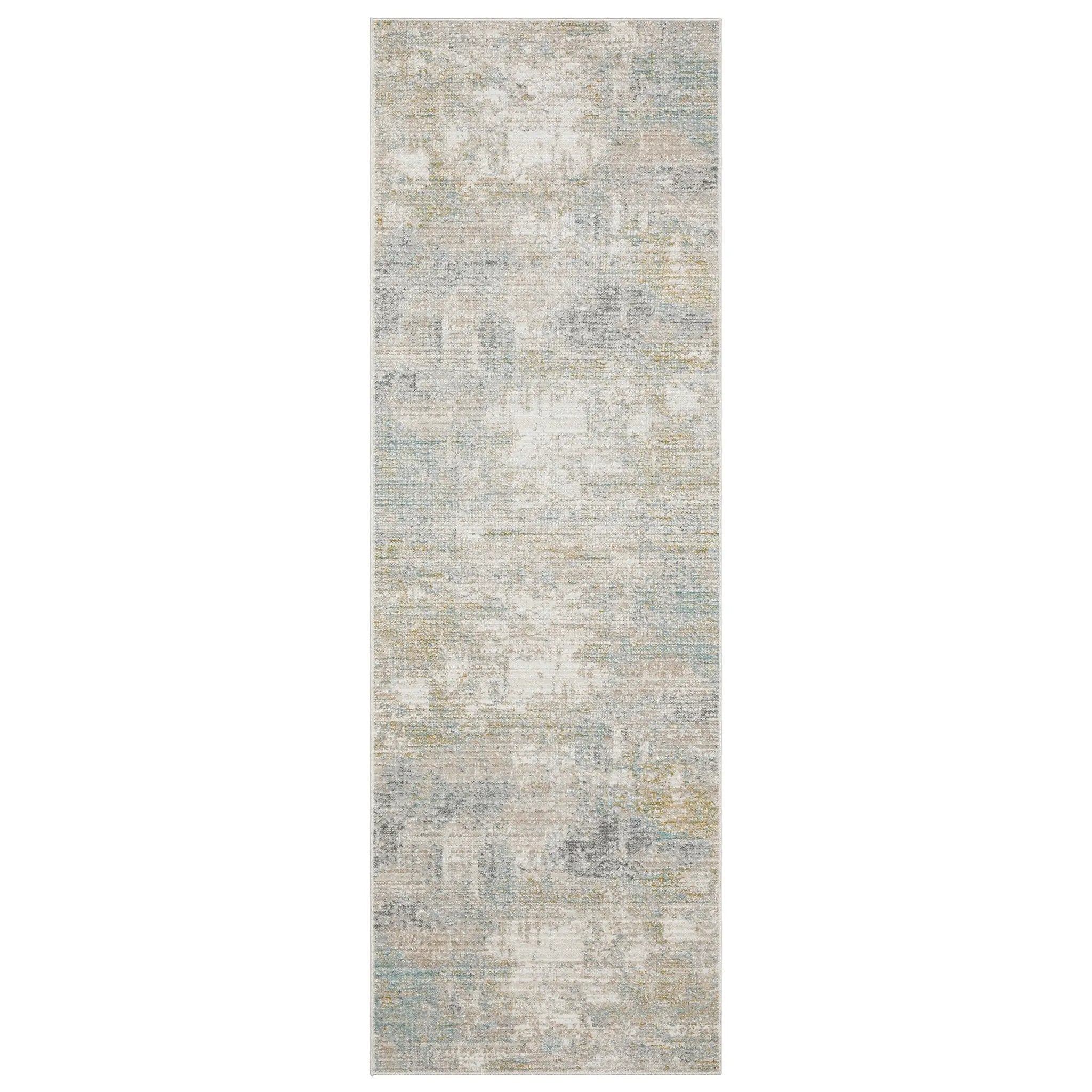Cavett CAV01 Ivory/ Teal Area Rug by Oriental Weavers
