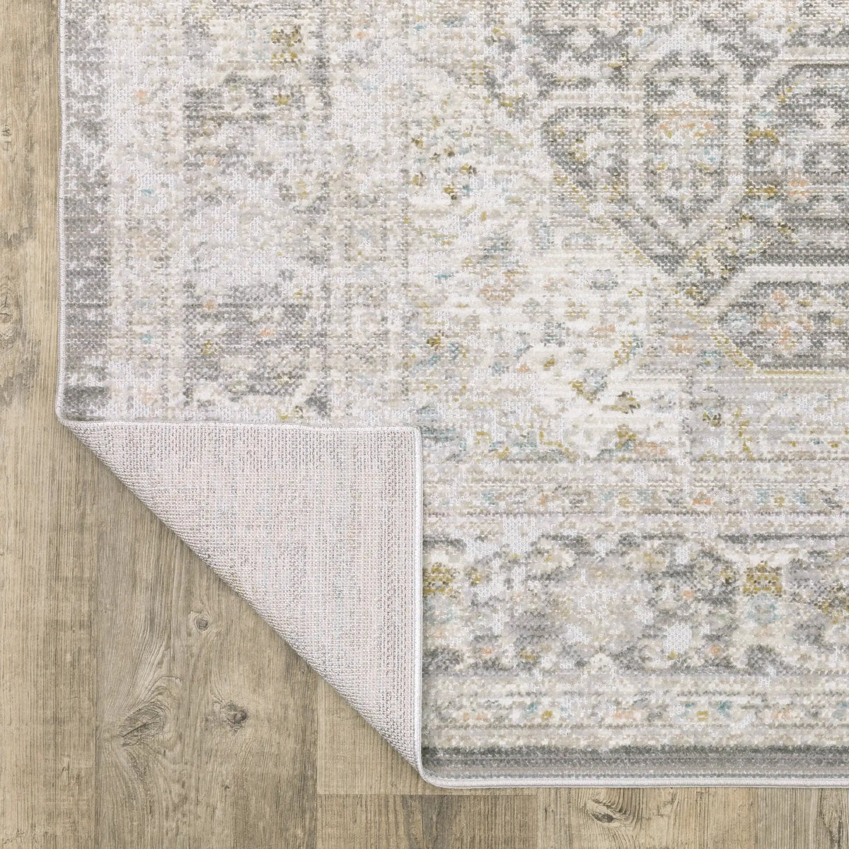 Cavett CAV02 Grey/ Orange Area Rug by Oriental Weavers