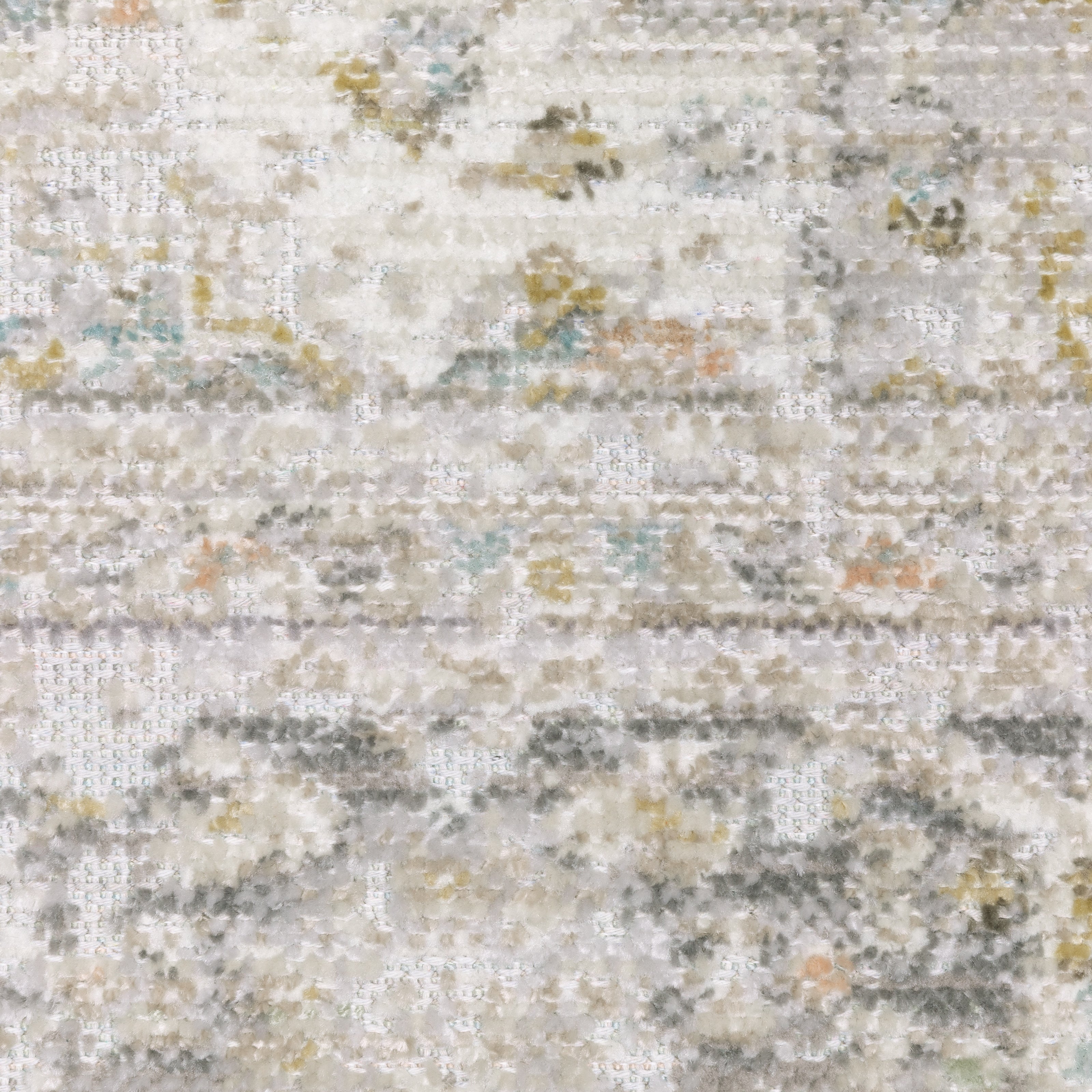Oriental Weavers Cavett CAV02 soft transitional rug featuring decorative pattern in grey/ orange tones