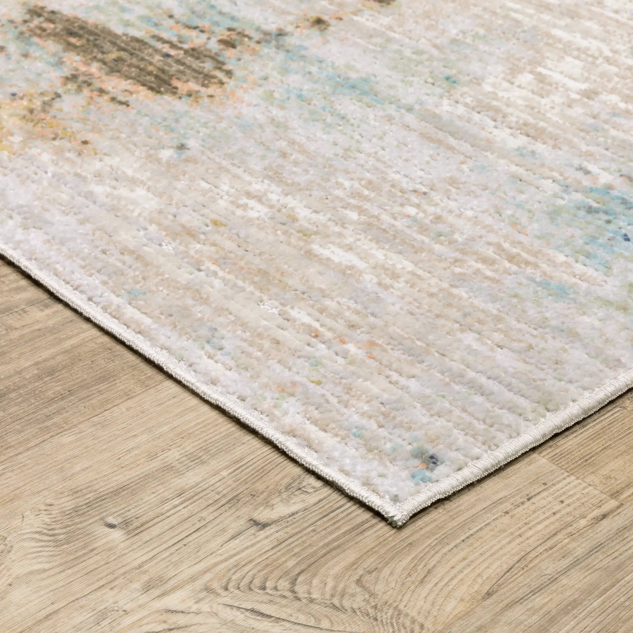 Cavett CAV03 Ivory/ Blue Area Rug by Oriental Weavers