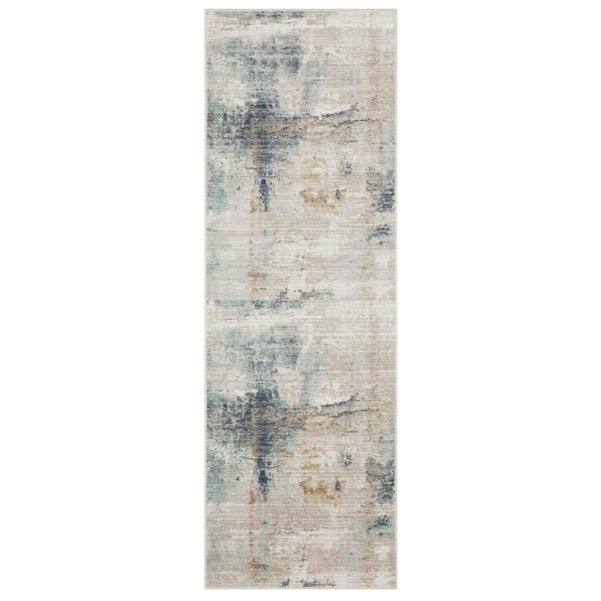 Cavett CAV03 Ivory/ Blue Area Rug by Oriental Weavers