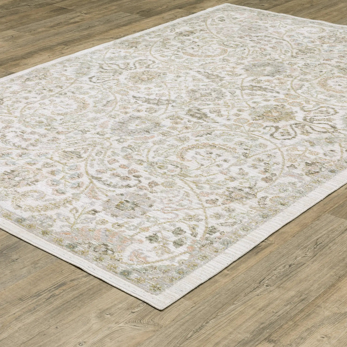 Cavett CAV05 Ivory/ Gold Area Rug by Oriental Weavers