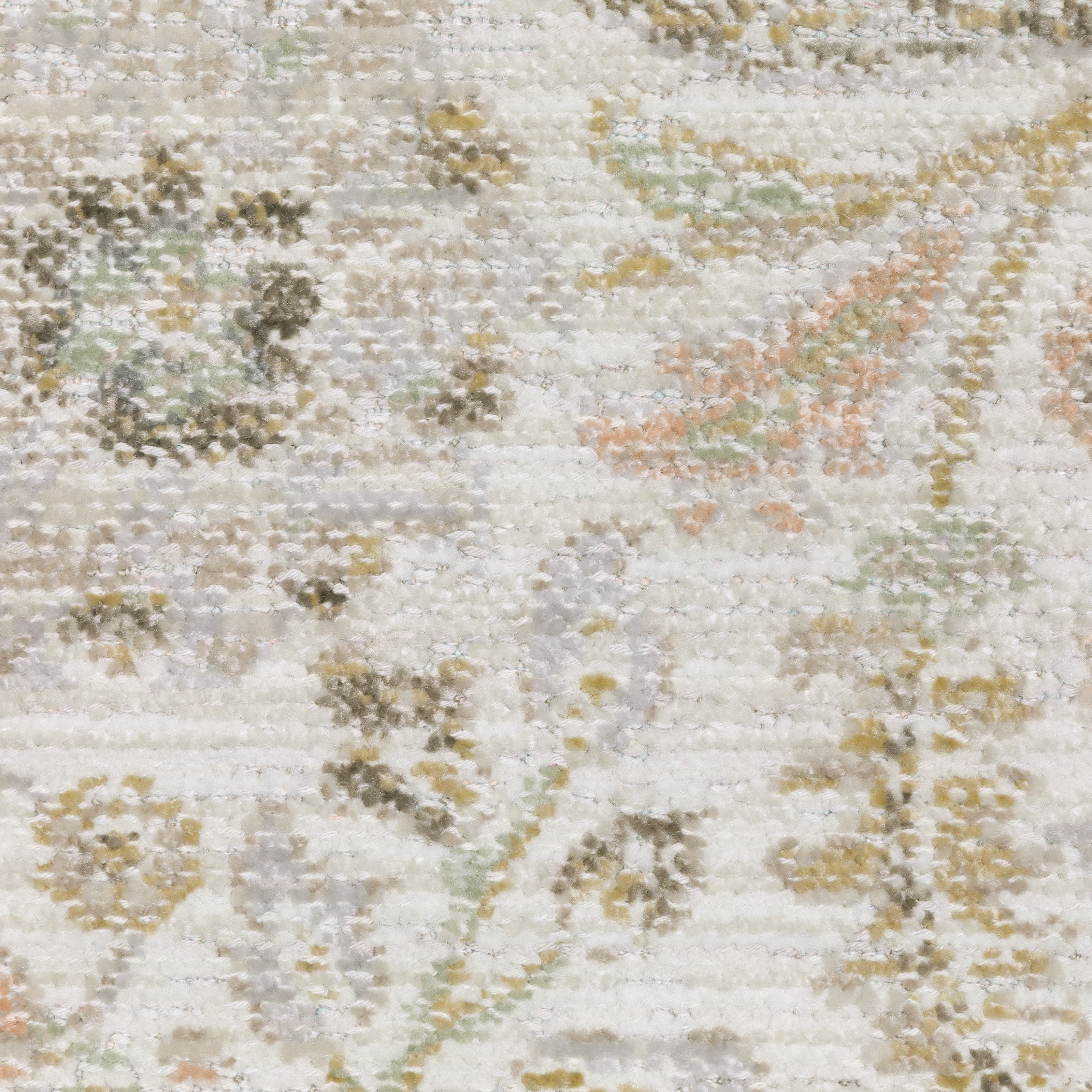 Oriental Weavers Cavett CAV05 soft transitional rug featuring decorative pattern in ivory/ gold tones
