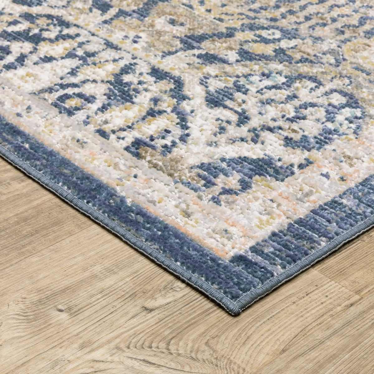 Cavett CAV06 Navy/ Gold Area Rug by Oriental Weavers