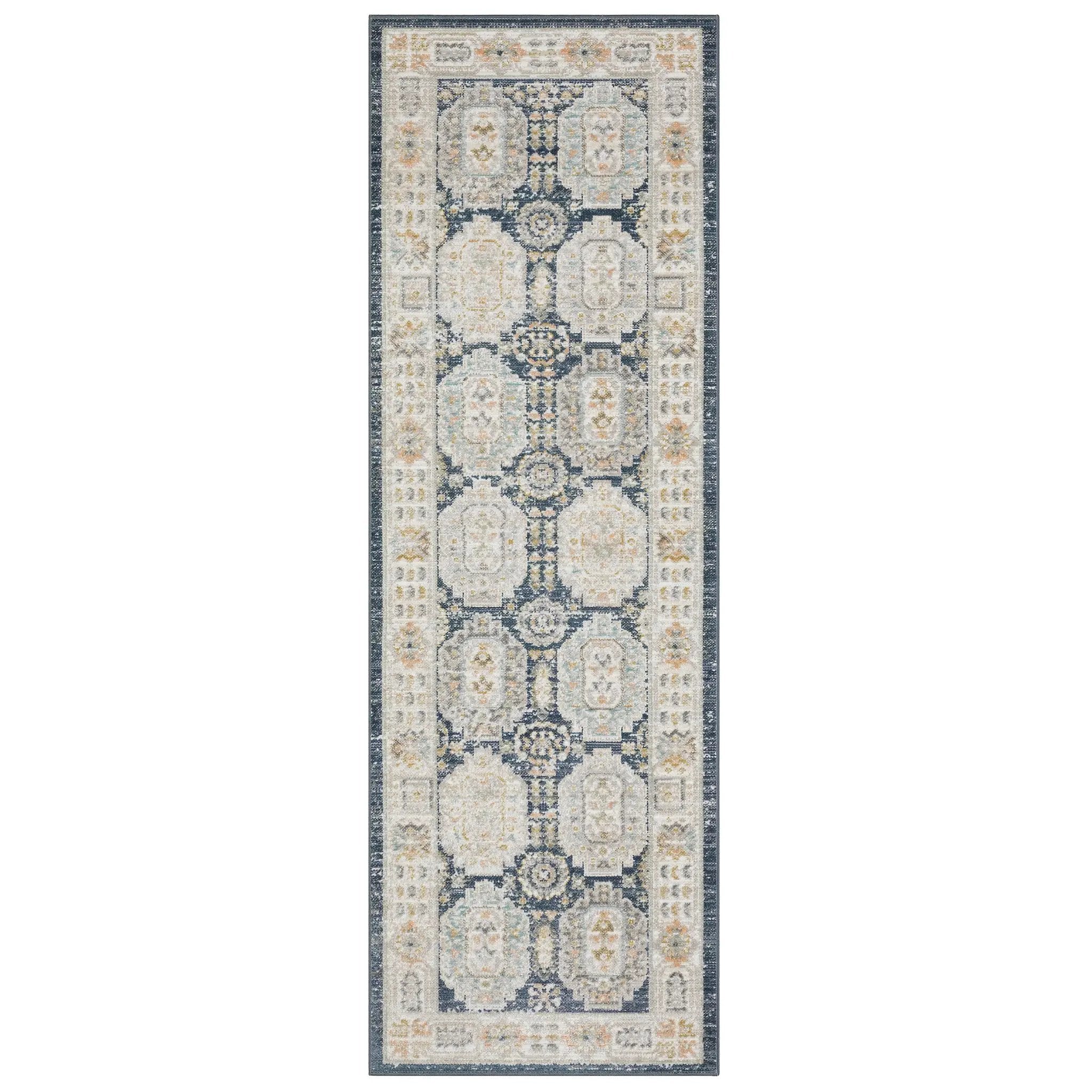Cavett CAV07 Navy/ Ivory Area Rug by Oriental Weavers