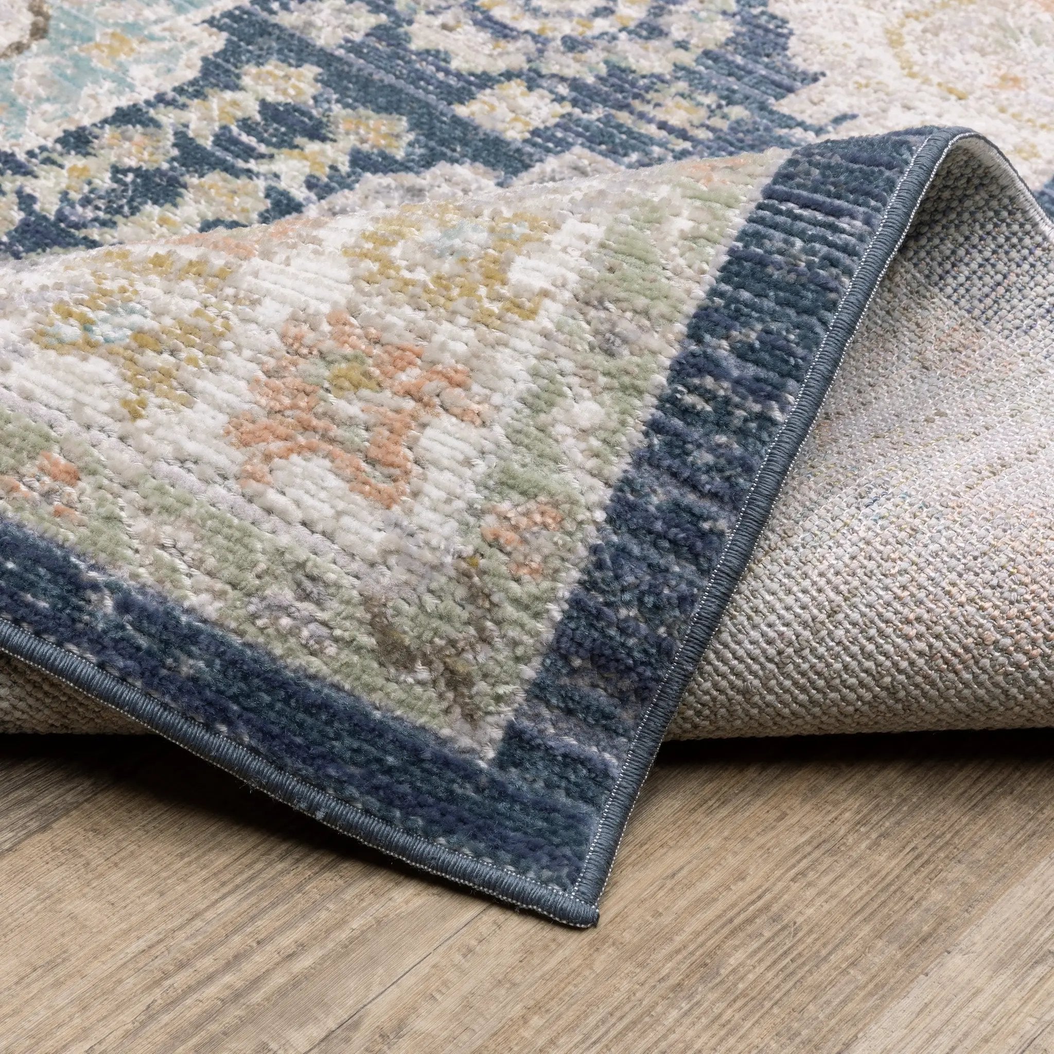 Cavett CAV07 Navy/ Ivory Area Rug by Oriental Weavers