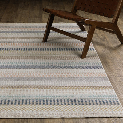 Oriental Weavers Cavett CAV08 soft transitional rug featuring decorative pattern in ivory/ multi tones