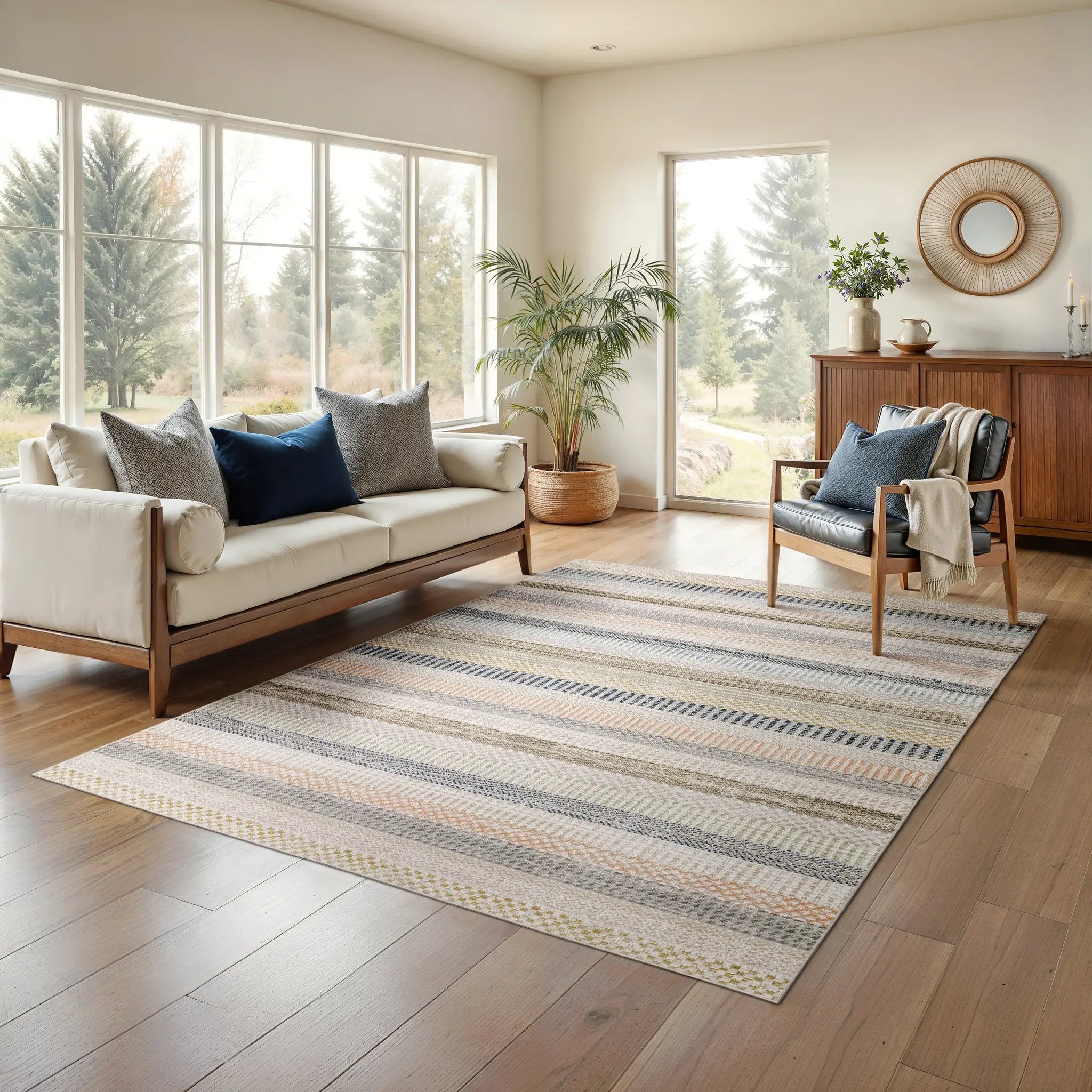 Cavett CAV08 Ivory/ Multi Area Rug by Oriental Weavers