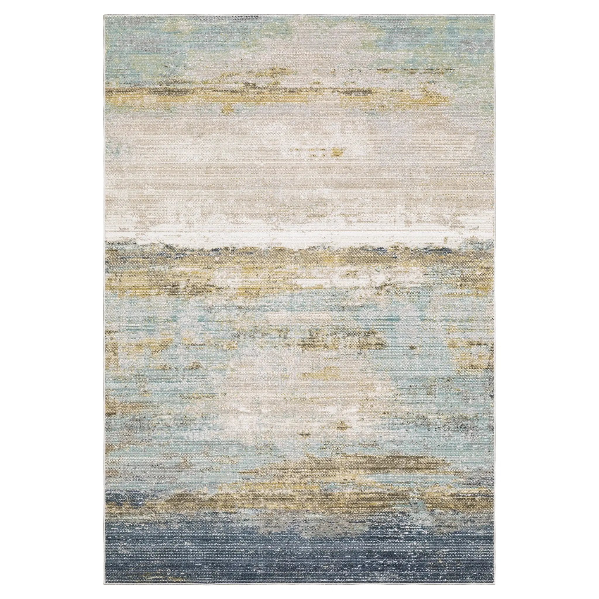 Cavett CAV09 Blue/ Beige Area Rug by Oriental Weavers