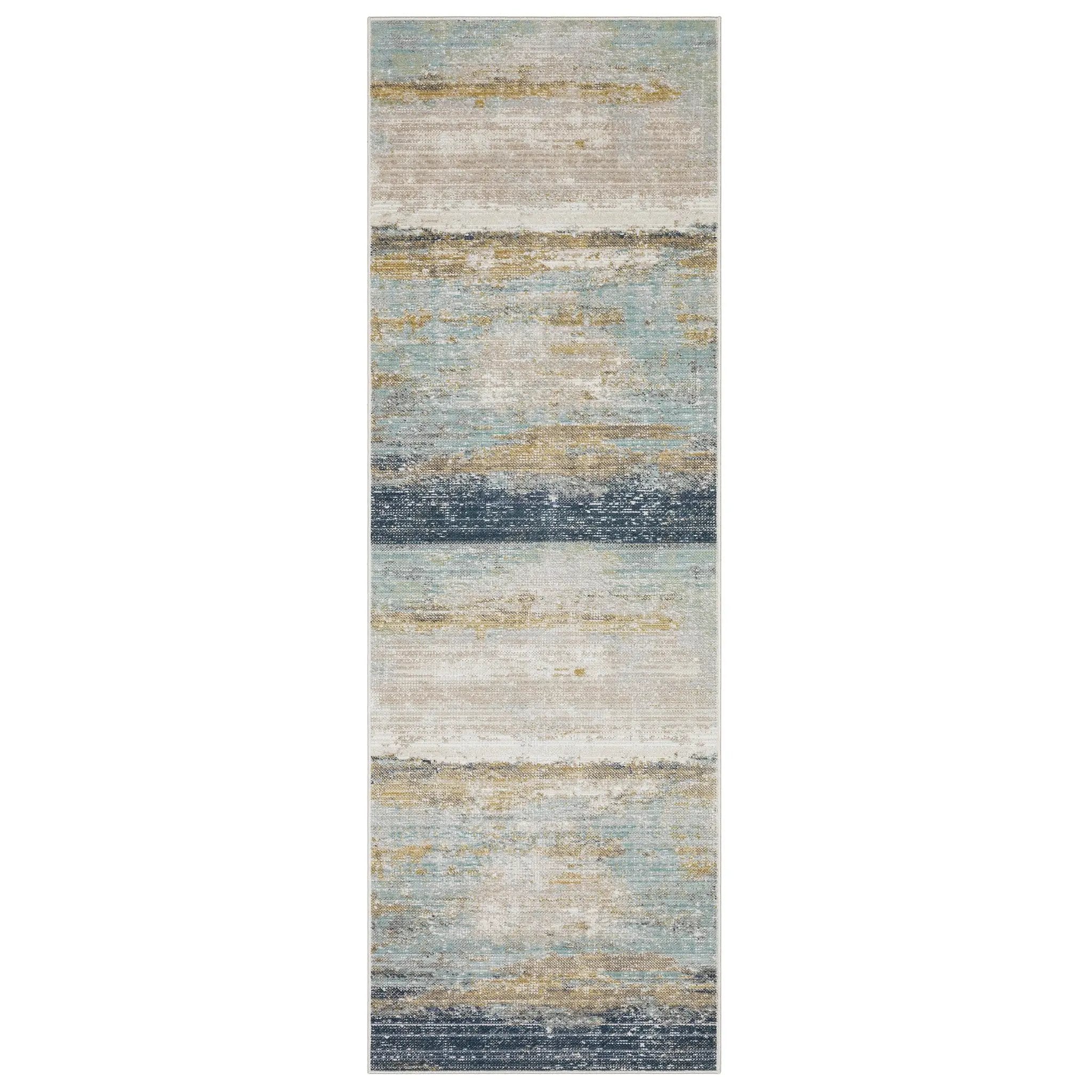 Cavett CAV09 Blue/ Beige Area Rug by Oriental Weavers