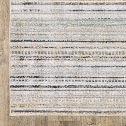 Oriental Weavers Cavett CAV10 soft transitional rug featuring decorative pattern in beige/ multi tones