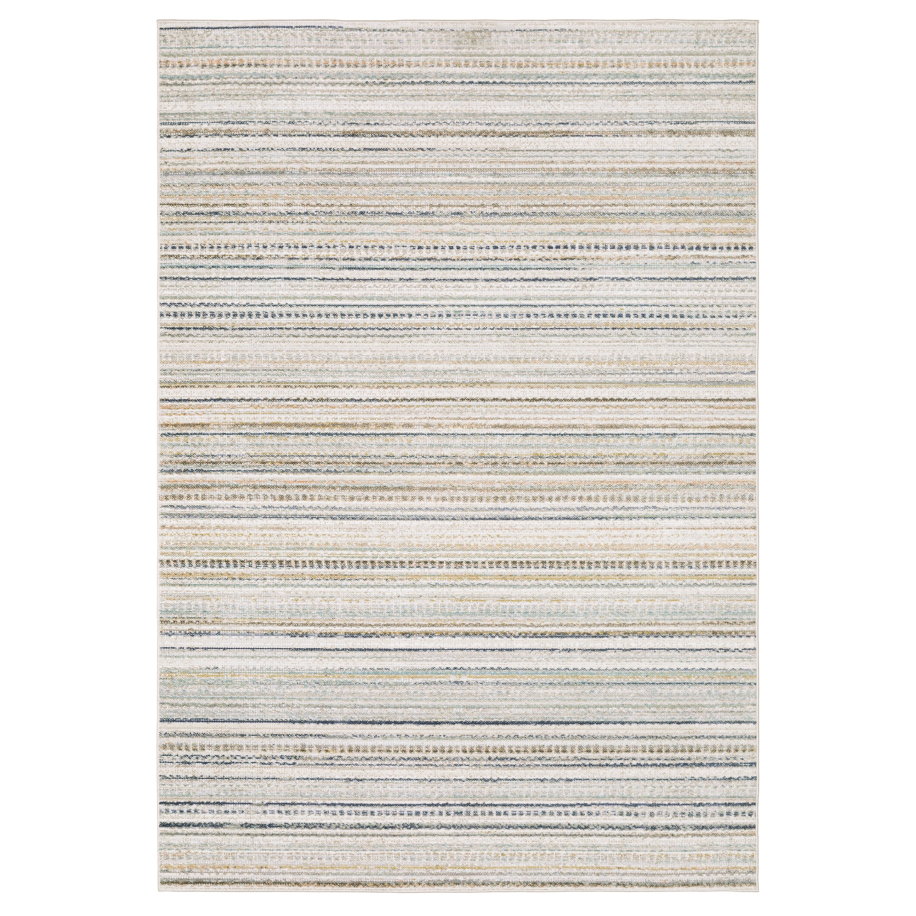 Oriental Weavers Cavett CAV10 soft transitional rug featuring decorative pattern in beige/ multi tones
