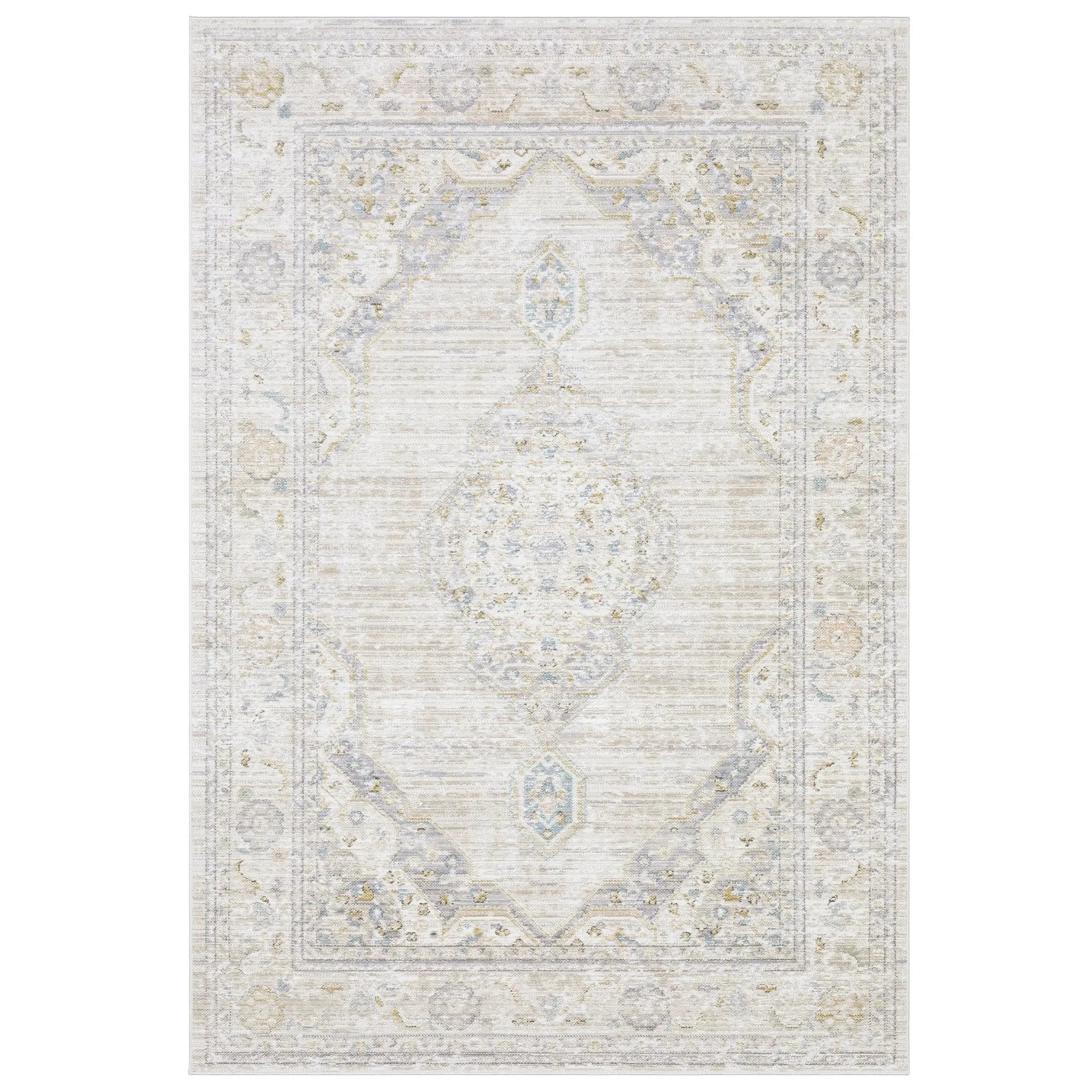 Cavett CAV11 Beige/ Blue Area Rug by Oriental Weavers