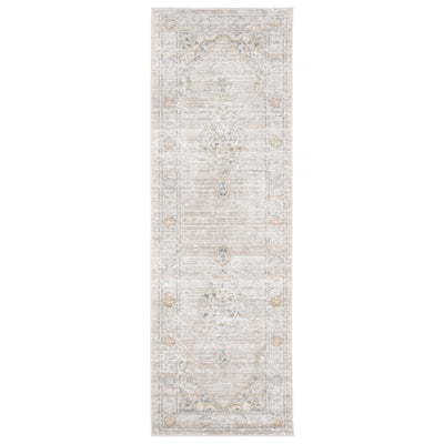 Oriental Weavers Cavett CAV11 soft transitional rug featuring decorative pattern in beige/ blue tones