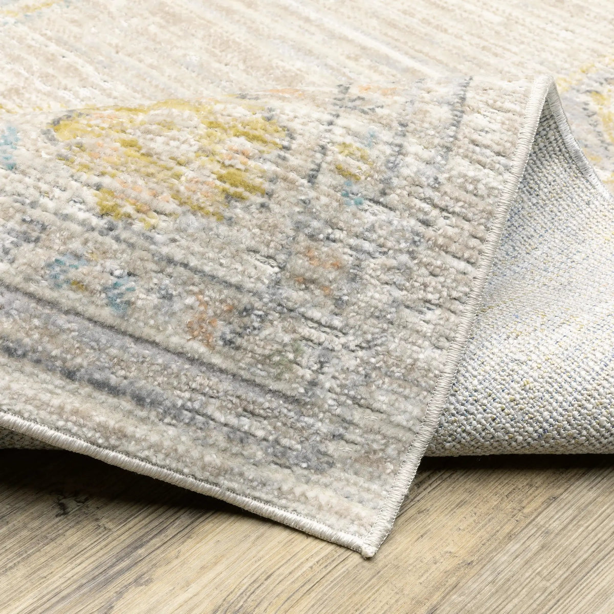 Cavett CAV11 Beige/ Blue Area Rug by Oriental Weavers