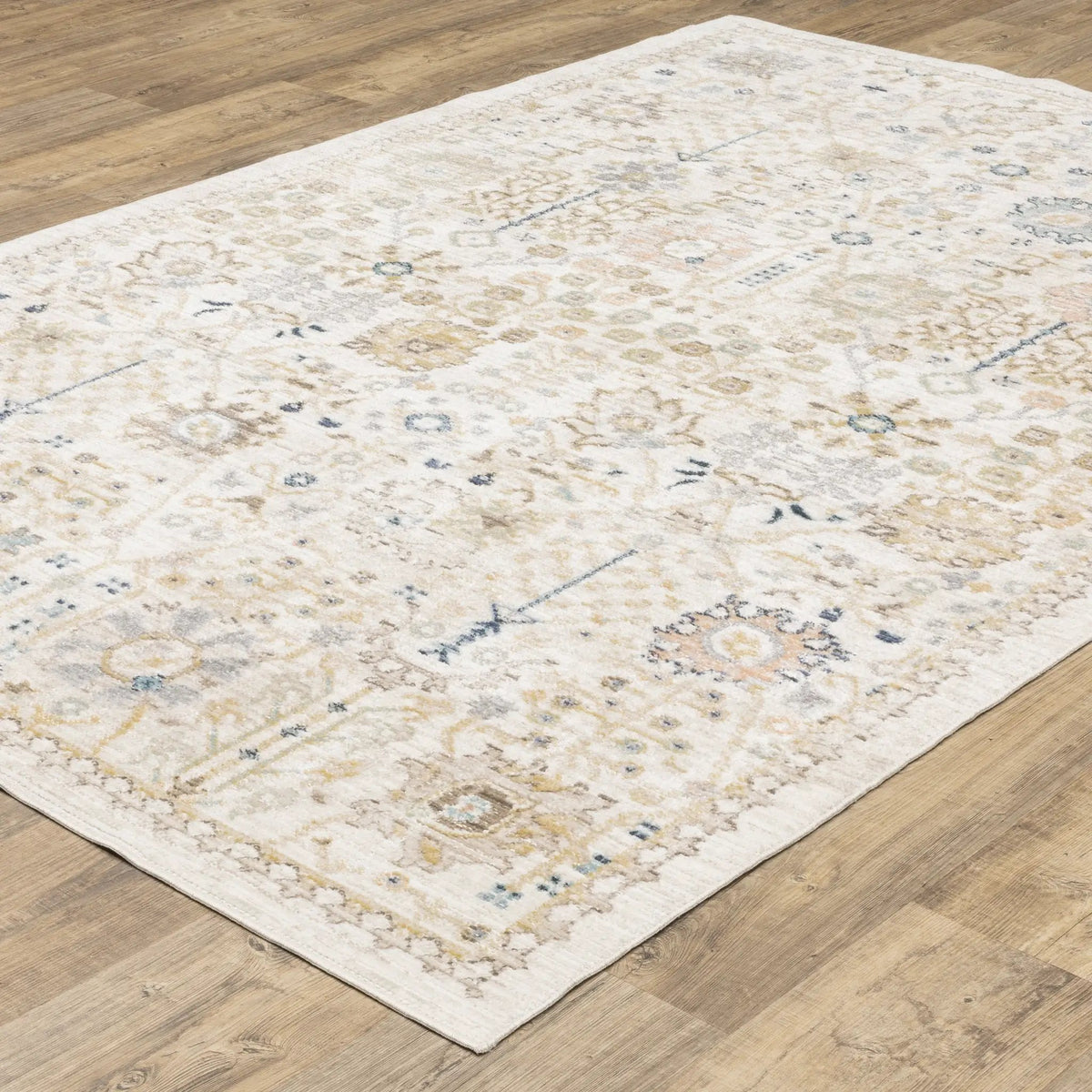 Cavett CAV13 Blue/ Pink Area Rug by Oriental Weavers