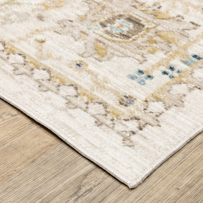 Oriental Weavers Cavett CAV13 soft transitional rug featuring decorative pattern in blue/ pink tones