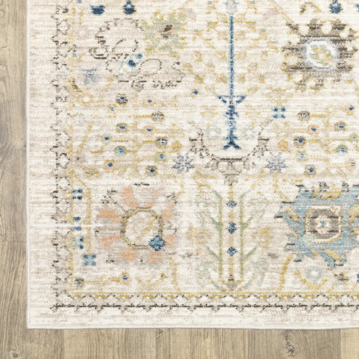 Cavett CAV13 Blue/ Pink Area Rug by Oriental Weavers