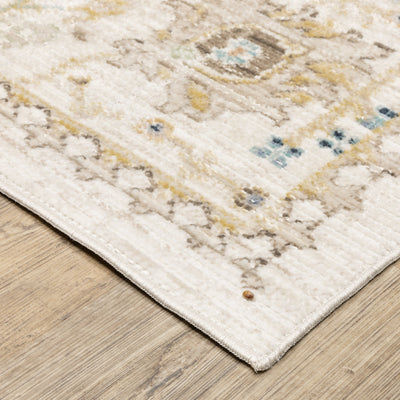 Oriental Weavers Cavett CAV13 soft transitional rug featuring decorative pattern in blue/ pink tones