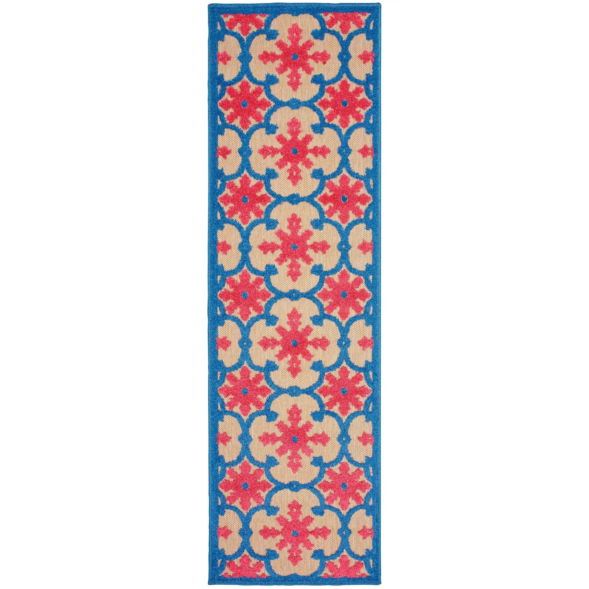 Cayman 190L9 Pink/ Blue Area Rug by Oriental Weavers