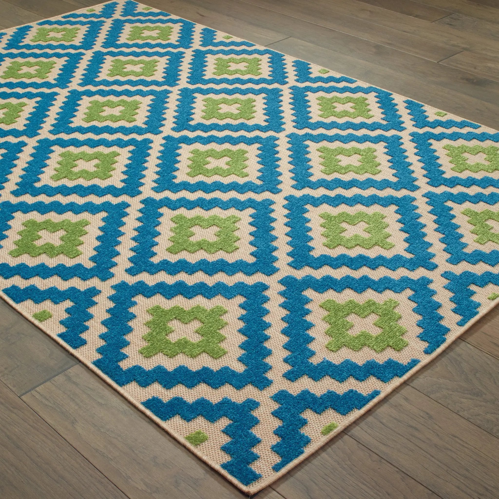 Cayman 2063Z Blue/ Green Area Rug by Oriental Weavers