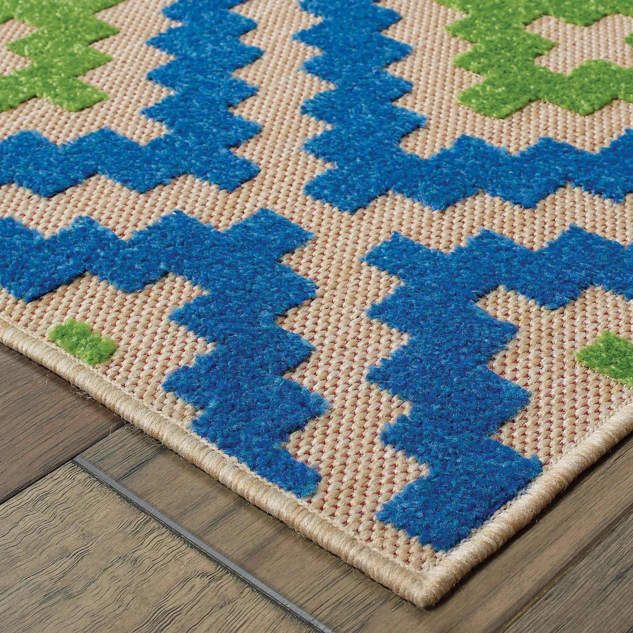 Cayman 2063Z Blue/ Green Area Rug by Oriental Weavers