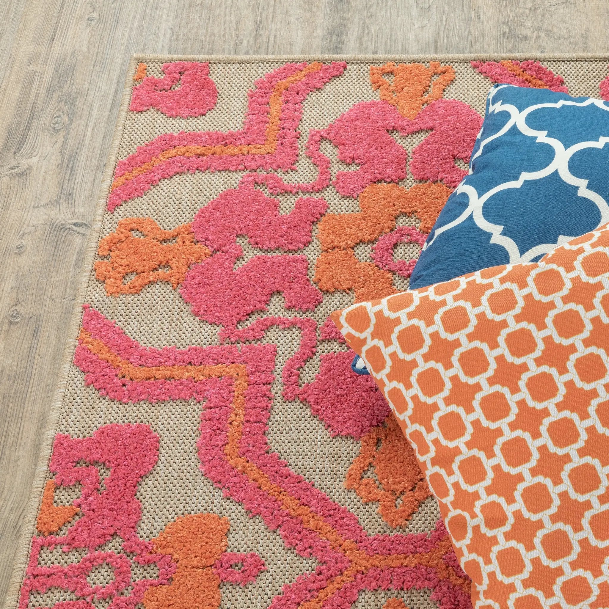 Cayman 2541V Sand/ Pink Area Rug by Oriental Weavers