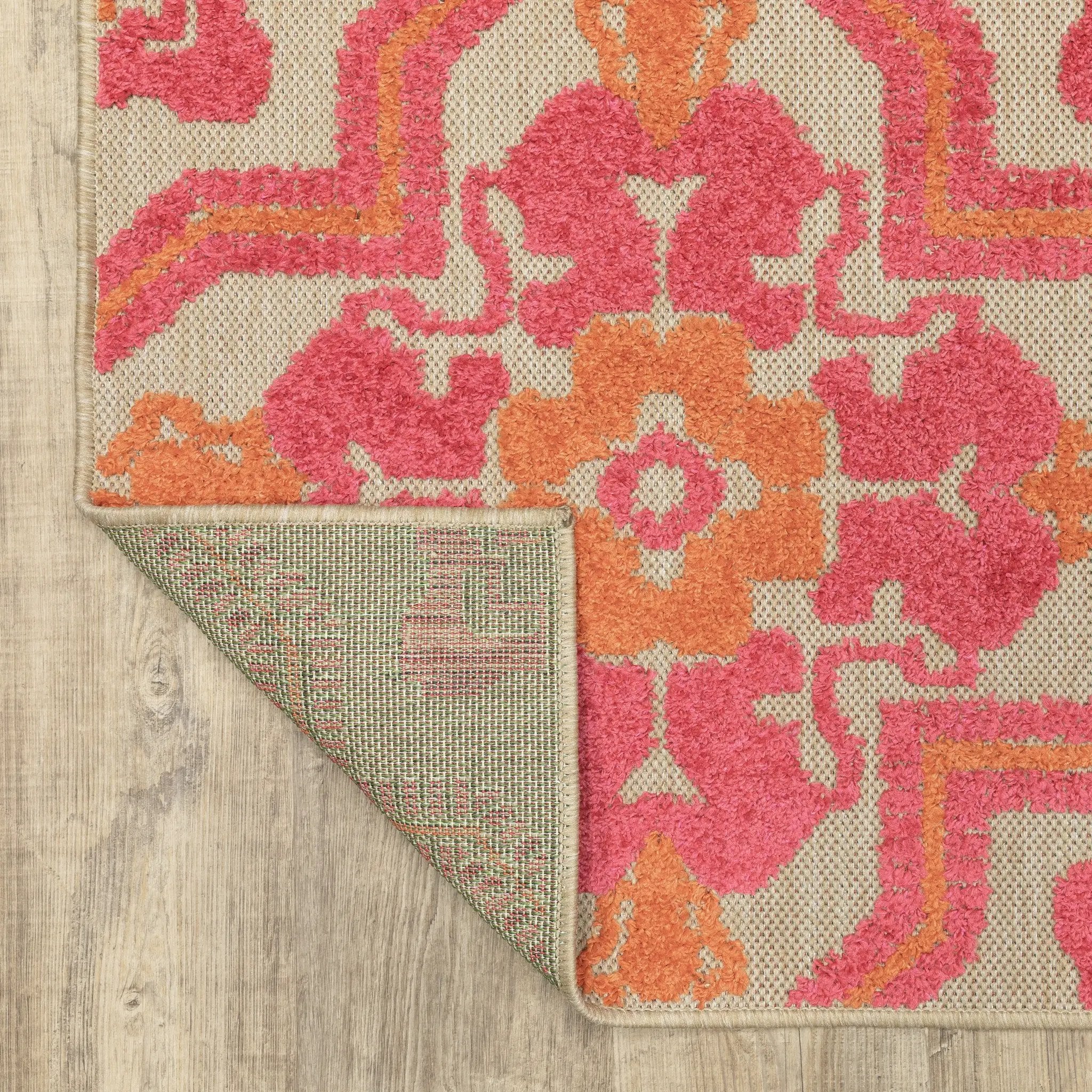 Cayman 2541V Sand/ Pink Area Rug by Oriental Weavers